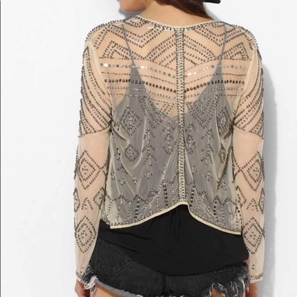 Kimchi Blue Geo Metal Embroidered Jacket